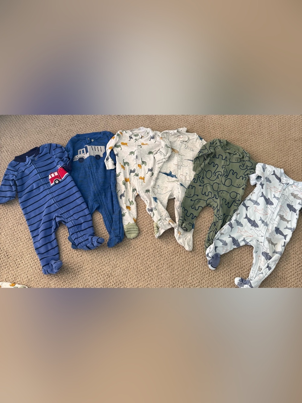 Lot of 6 month boy sleepers